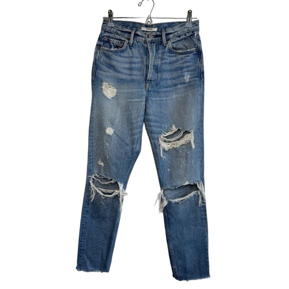 GRLFRND Karolina Distressed High Rise Jeans size 27 - Picture 6 of 13